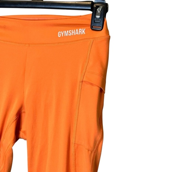 GYMSHARK Athletic Workout Leggings Orange Women’s Size Small 27” Inseam - Picture 2 of 11
